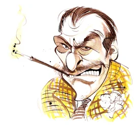 Terry-Thomas - Karikatur